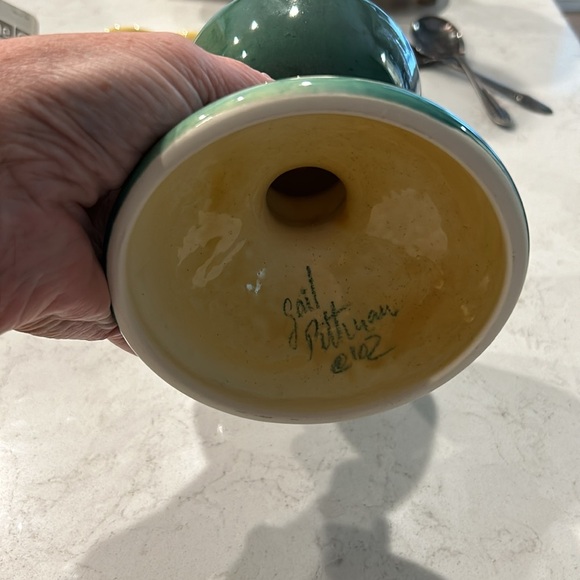 Southern Living at Home Gail Pittman Green Candle Stick Holder - Picture 3 of 3